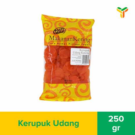 Pasti Hemat Kerupuk Udang Kancing 250gr M_1c12p