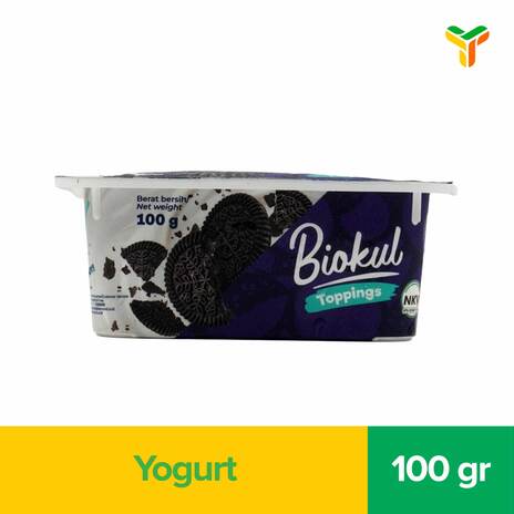 BIOKUL GREEK WITH TOPPINGS COOKIES CRUMBS100GR C12