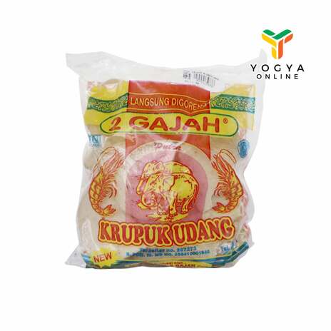 DUA GAJAH KERUPUK UDANG 0.25 KG