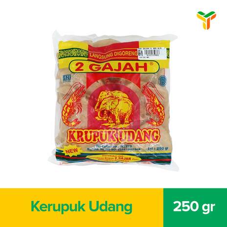 DUA GAJAH KERUPUK UDANG 250G