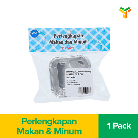 YOA LOYANG AL FOIL SEGI 7X7 CM 10 P