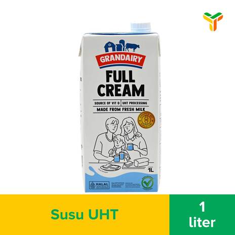 GRANDAIRY FULL CREAM MILK 1000ML_1C12P