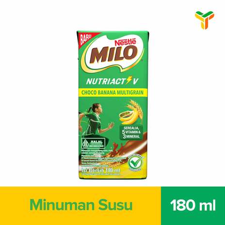 MILO UHT NUTRIACTIV CHOCO BANANA 180ML