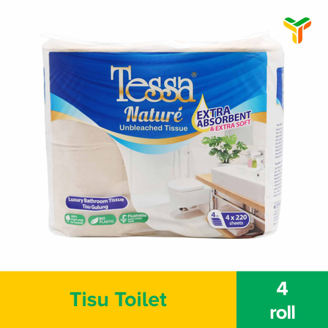 TESSA TOILET TISSUE PB08 NATURE 4ROLL