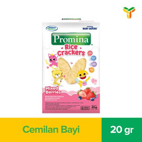 PROMINA RICE CRACKERS MIXED BERRIES 20G_1C24P