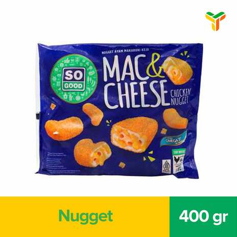 SO GOOD MAC N CHEESE CHICKEN NUGGET 400GR C12