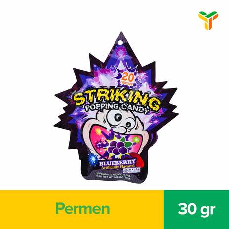 STRIKING POPPING CANDY BLUEBERRY 30G