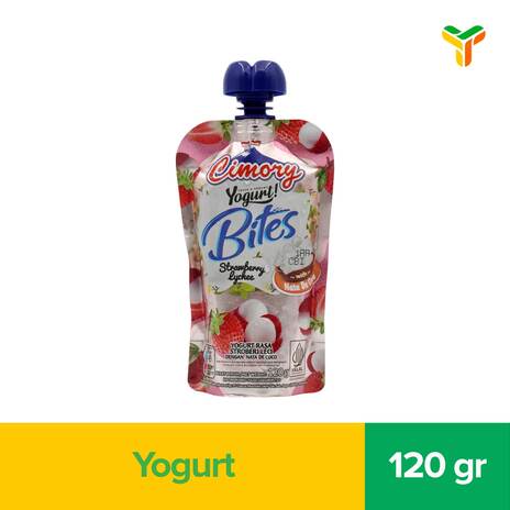 CIMORY YOGURT BITES STRAWBERRY LYCHEE 120GR C24