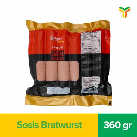 RICHEESE FACTORY SAUSAGE SMOKE BRATWURST 360GR C16