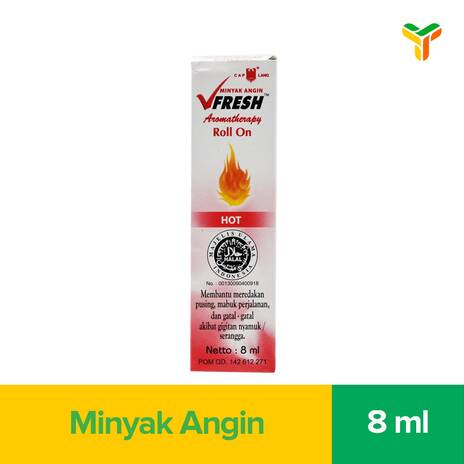 V FRESH MINYAK ANGIN HOT 8ML_1B12P