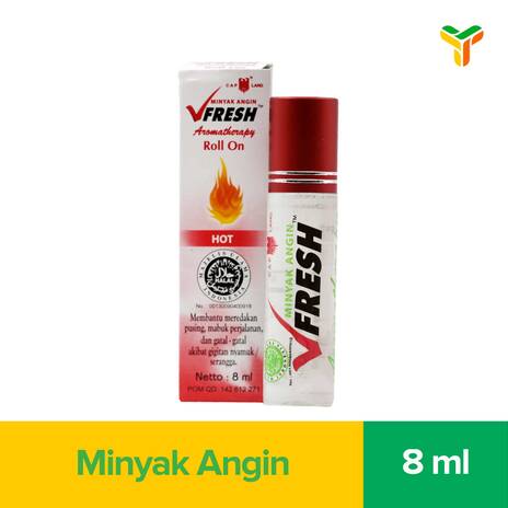 V FRESH MINYAK ANGIN HOT 8ML_1B12P
