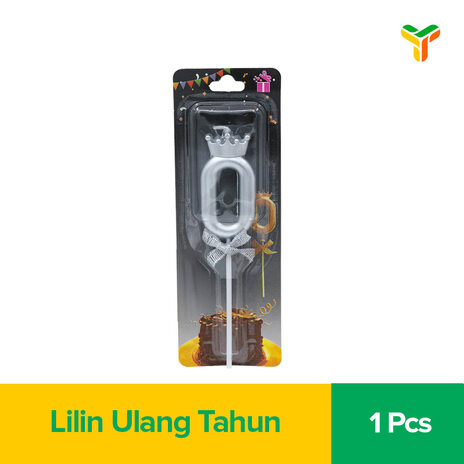 CJ LILIN ANGKA SILVER ULANG TAHUN 0
