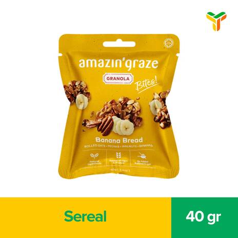AMAZIN GRAZE BANANA BREAD GRANOLA 40G