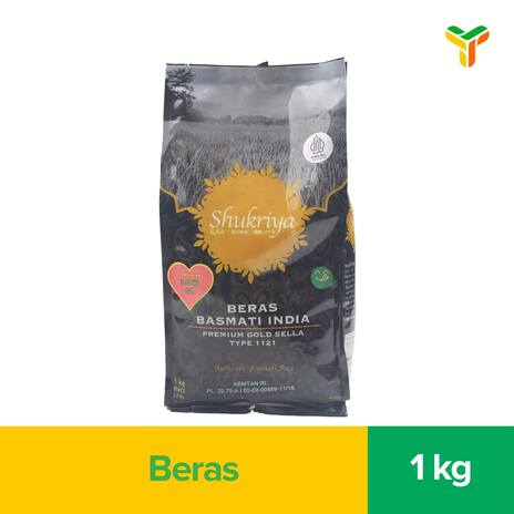 SHUKRIYA BASMATI 1121 PREMIUM GOLD SELLA 1KG_1C25P
