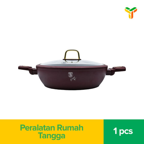 BERLINGER HAUS SHALLOW POT WITH LID 28 CM LEONARDO