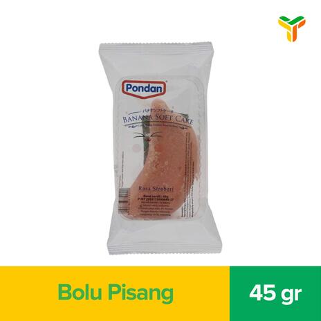 PONDAN BANANA SOFT CAKE STROBERI 45GR C8