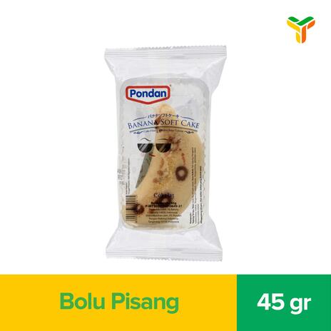 PONDAN BANANA SOFT CAKE COKLAT 45GR C8