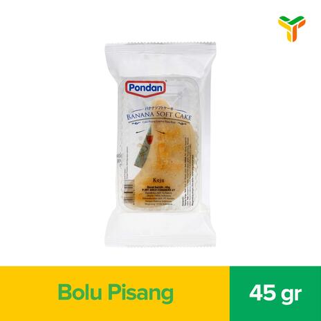 PONDAN BANANA SOFT CAKE KEJU 45GR C8