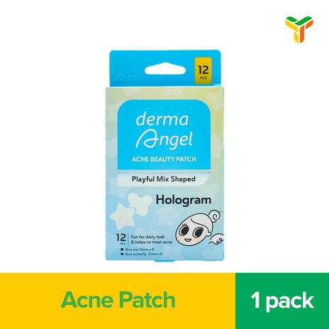 DERMA ANGEL ACNE PATCH HOLOGRAM 6 BUTTERFLY 6 STAR