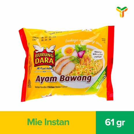 BURUNG DARA INSTAN KUAH AYAM BAWANG 61GR_1C20P