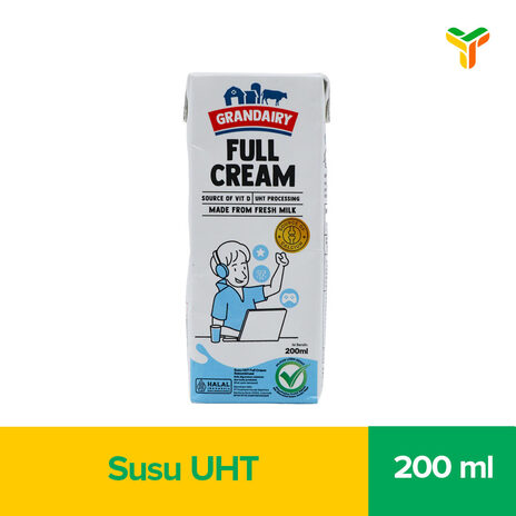 GRANDAIRY UHT FULL CREAM 200ML