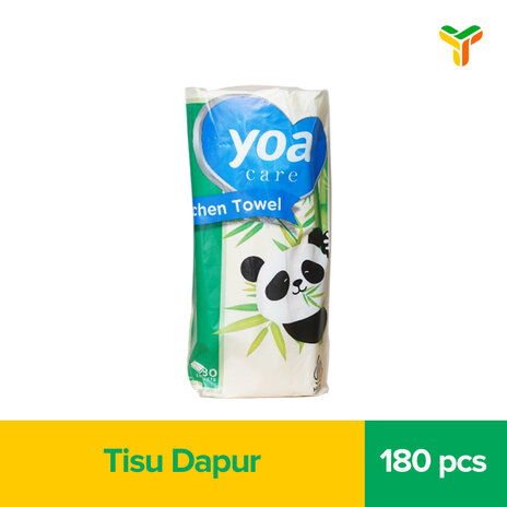 YOA KITCHEN TOWEL BAMBOO 180S SINGLE ROLL