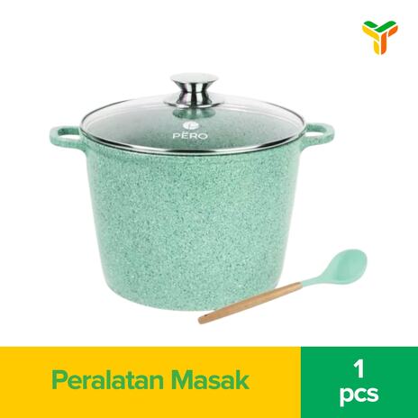 PERO YURI STOCK POT 24CM GREEN MINT 1C6P