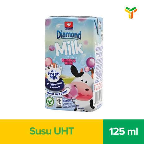 DIAMOND UHT BUBBLE GUM 125ML