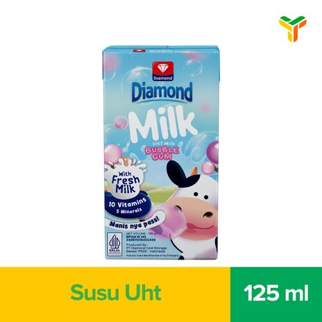 DIAMOND UHT BUBBLE GUM 125ML_1C40P