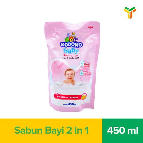 KODOMO BABY WASH PINK REF 450ML
