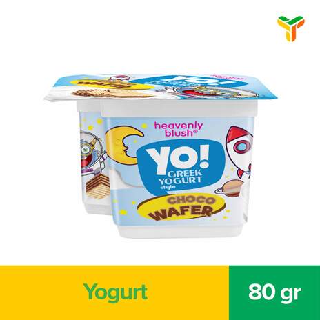 HEAVENLY BLUSH YO GREEK YOGURT CHOCO WAFER 80G C12