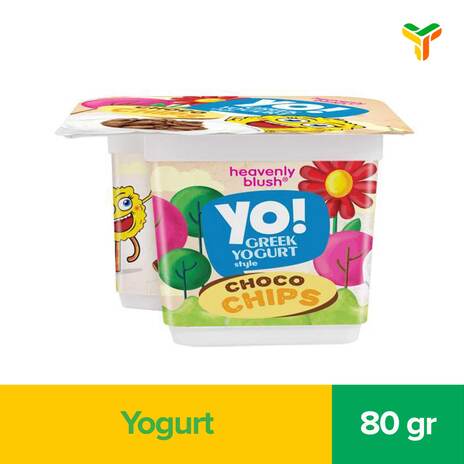 HEAVENLY BLUSH YO GREEK YOGURT CHOCO CHIPS 80G C12