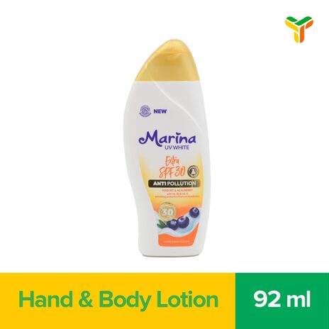 Marina Uv White Hand Body Lotion Extra Spf30 185ml