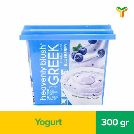 HEAVENLY BLUSH GREEK YOGURT BLUEBERRY 300GR C12