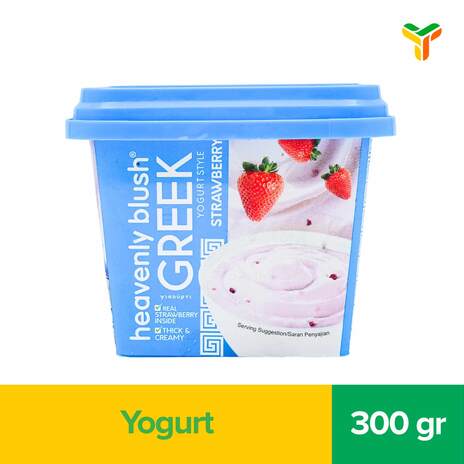 HEAVENLY BLUSH GREEK YOGURT STRAWBERRY 300GR