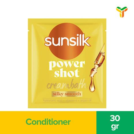 SUNSILK HAIR CREAMBATH SILKY SMOOTH 30ML 1C48P