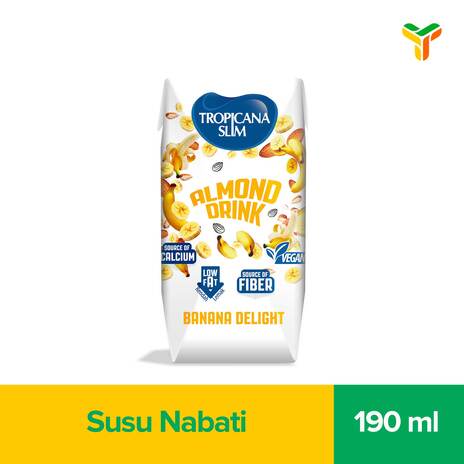 TROP SLIM ALMOND DRINK BANANA DELIGHT 190ML_1C24P