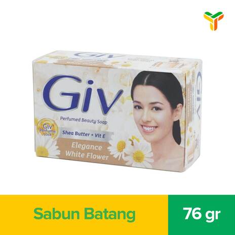 Giv Beauty Sabun Batang White Flowers & Vanilla 76GR