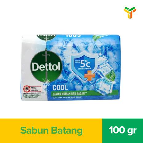 Dettol Bar Soap / Sabun Batang Cool 100Gr