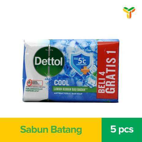 DETTOL BAR SOAP PAKET COOL 5X100G _1C 27P