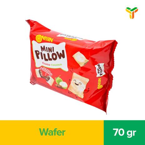NISSIN MINI PILLOW CHOCO COCONUT 70G