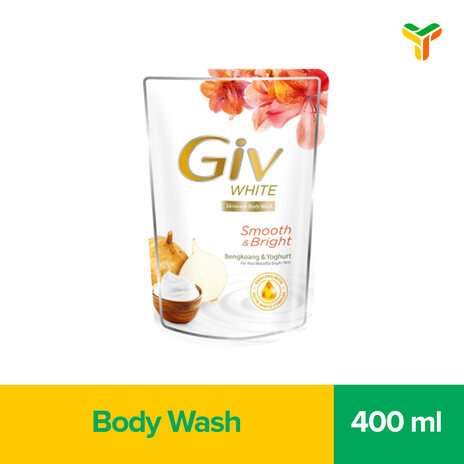 Giv White Sabun Mandi Cair Bengkoang Pouch 400ML