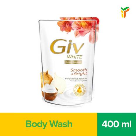 Giv White Sabun Mandi Cair Bengkoang Pouch 400ML