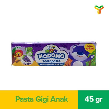 KODOMO TOOTHPASTE GRAPE 45GR
