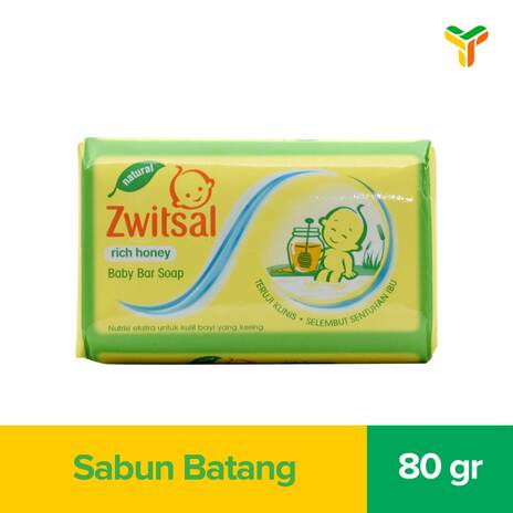 ZWITSAL BABY BAR SOAP NATURAL MILK & HONEY 80GR