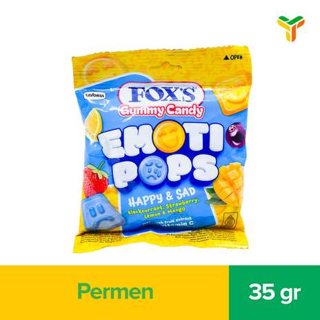FOXS GUMMY EMOTI POPS HAPPY SAD 35G_1C8B_1B6P