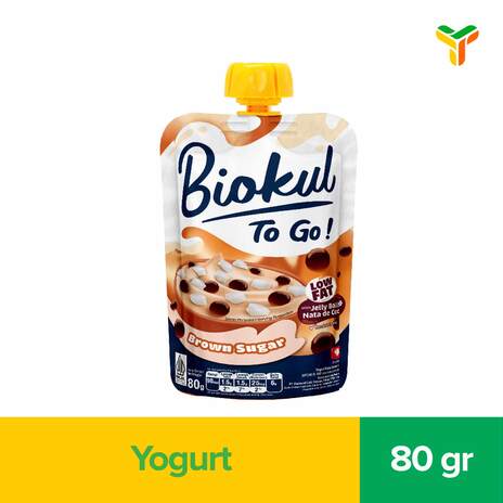 BIOKUL TO GO YOGURT BROWN SUGAR 80GR C12