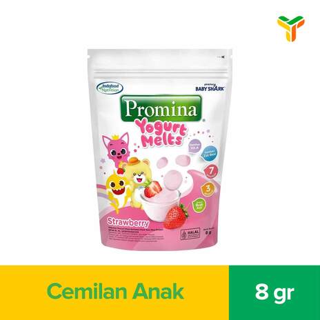 PROMINA YOGURT MELTS STRAWBERRY 8 G