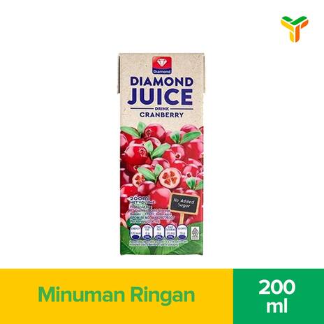 DIAMOND JUICE CRANBERRY 200ML