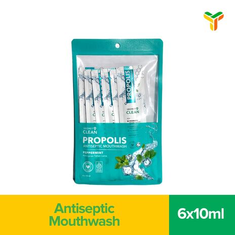 SECRET CLEAN PROPOLIS ANSEP MW PEPPERMINT 6X10ML